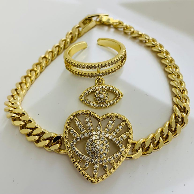 Bracelet & Ring Ojo Turco