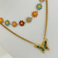 Jewelry Set Green Butterfly