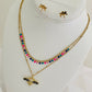 Jewelry Set Dragonfly / Dots