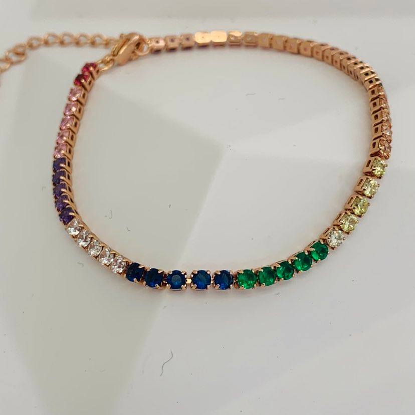 Bracelet Rose Gold Multicolor