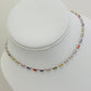 Necklace Choker Silver Multicolor