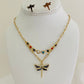 Jewelry Set Dragonfly / Hearts