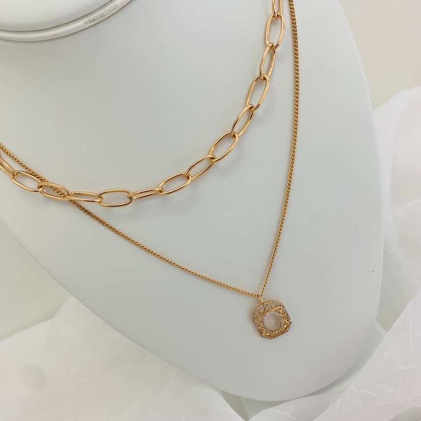 Necklace 18K Double Fall