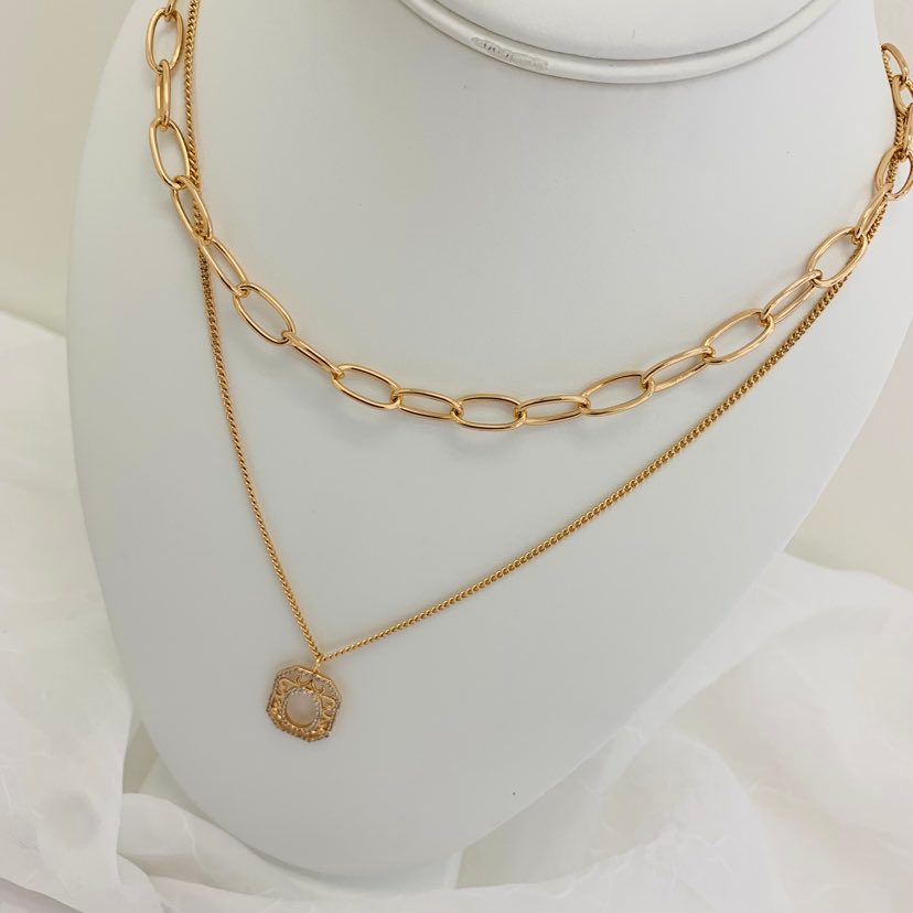 Necklace 18K Double Fall