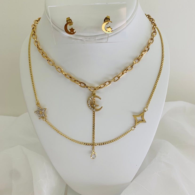 Jewelry Set Luna y Estrellas