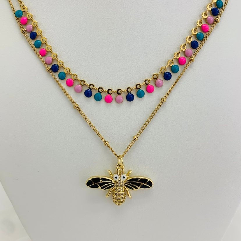 Jewelry Set Dragonfly / Dots