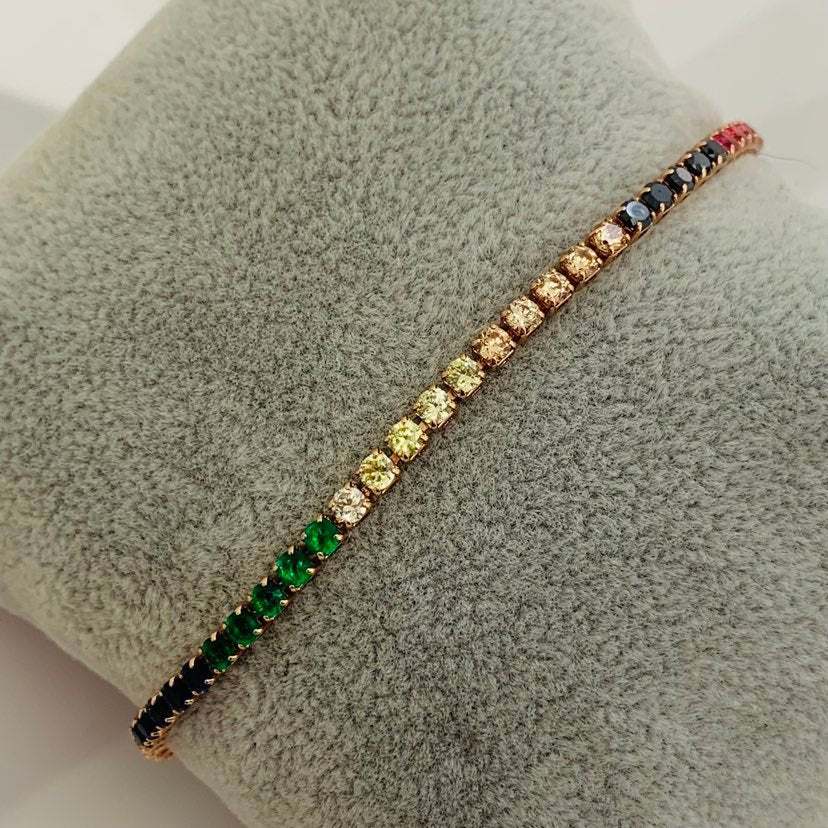 Bracelet Rose Gold Multicolor