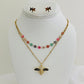 Jewelry Set Dragonfly / Flowers