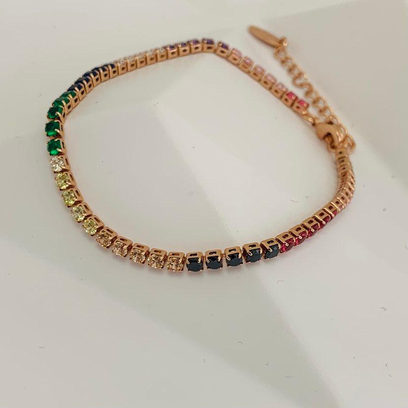 Bracelet Rose Gold Multicolor