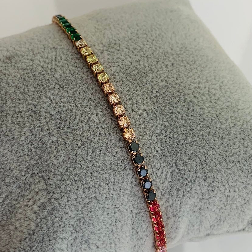 Bracelet Rose Gold Multicolor