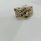 Ring Silver Vintage Multicolor