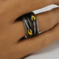 Ring Silver Vintage with Gold